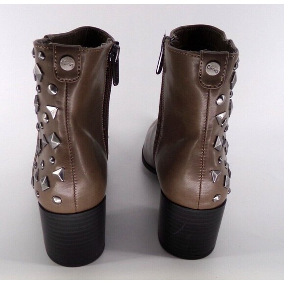 Circus Sam Edelman Jaimee Boot Size 9.5 Studded Dark Taupe Booties New - Picture 5 of 8